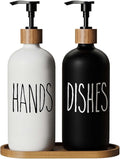 Dish Soap Dispenser for Kitchen Sink.Glass Hand Soap Dispenser, Modern by Aeakey