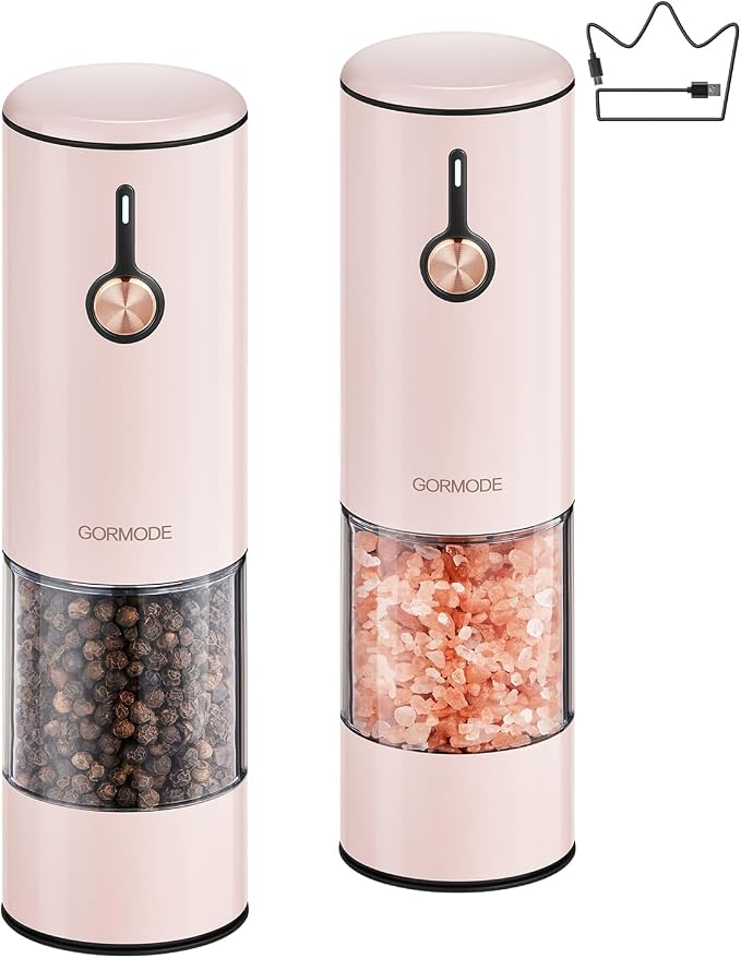 Electric Pepper Grinder and Salt Mill Set by GORMODEOfficial