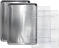 Commercial Quality 2 Pack Cookie Sheet and 2 Pack Rack by SaffronSageHomeLiving