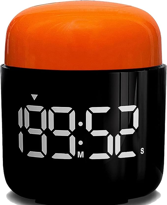 Table Twist Timer, Large LED Display Stopwatch, Silent & Loud Alarm, 199 Minute by HomemelindaExquisiteClock
