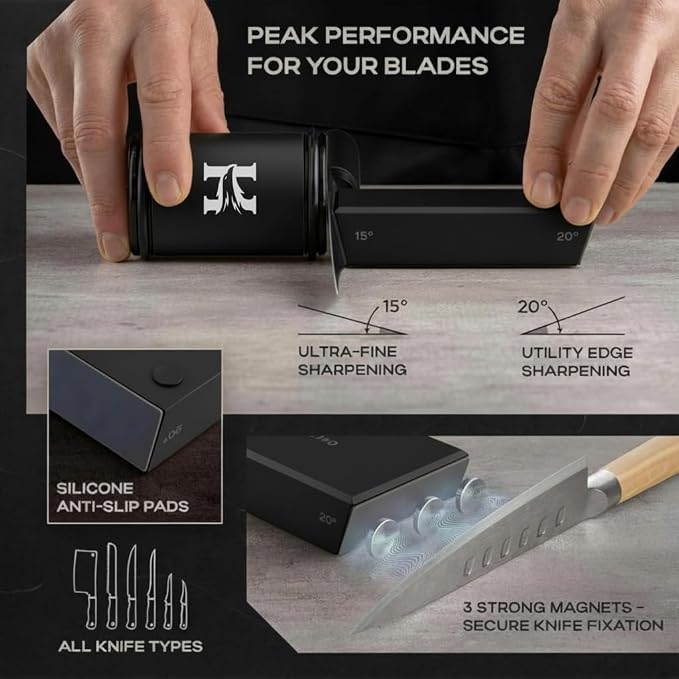 High Carbon Stainless Steel Rolling Knife Sharpener - Image 5