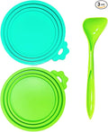 MoPawKT- Silicone Cat Dog Food Can Covers Lids, 3 Inner Diameters 2.6”/3”/3.4” by MoPawKT