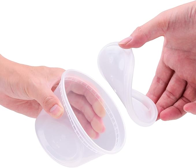 TashiBox [8 oz, 16Sets each size Plastic food storage containers - Image 4