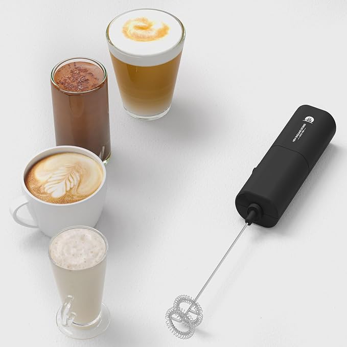Powerful Milk Frother with Self-Stand Design, Handheld Foam Maker Mini Whisk - Image 5