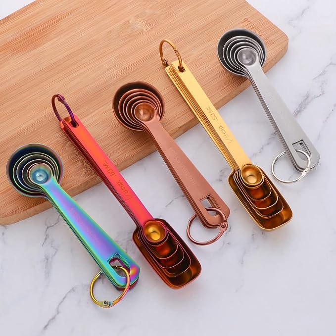 DOCBLACK Measuring Spoons, Heavy Duty 18/8 Stainless Steel Measuring Spoons - Image 9
