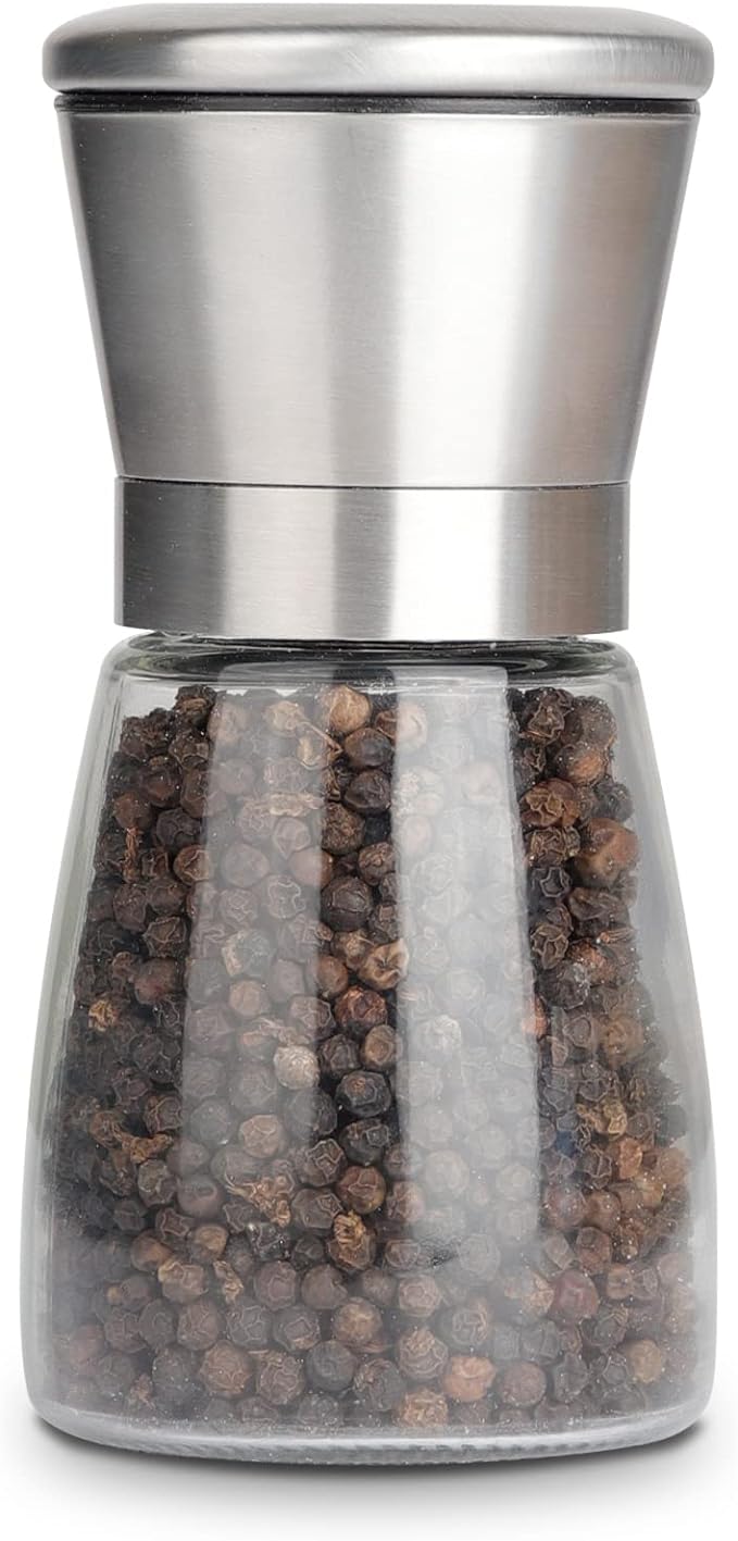Gulex Pepper Grinder Pepper Mill, Salt Grinder Refillable, Adjustable, by Gulex