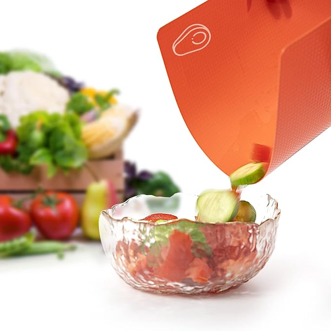 Goodluck 7 Pieces Flexible Cutting Boards, BPA Free Plastic Cutting Boards - Image 5