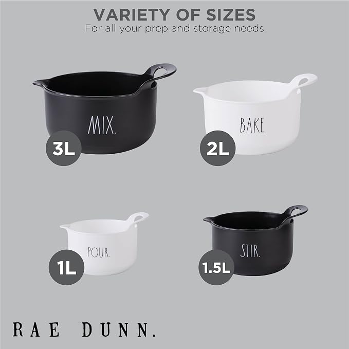 Rae Dunn Non-Slip Mixing Bowls - Image 3