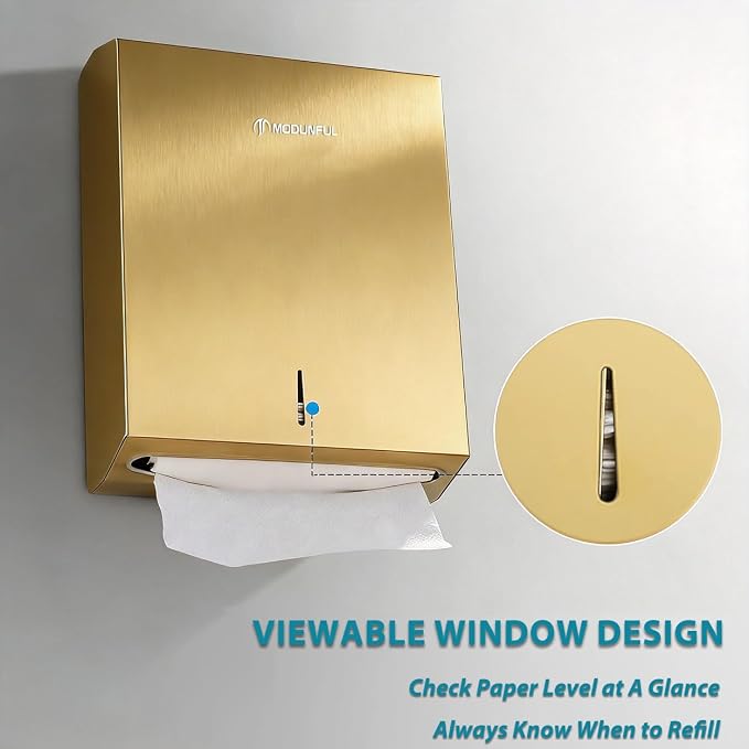 Commercial Paper Towel Dispenser Gold - Image 6