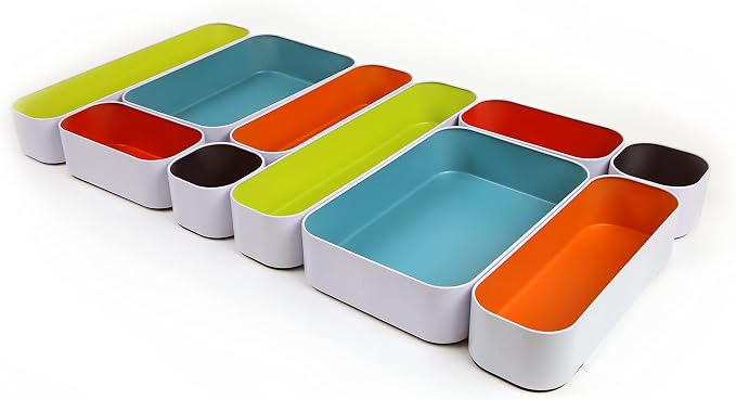 Three by Three Seattle 10 Piece Metal Organizer Tray Set by ThreebyThreeSeattle