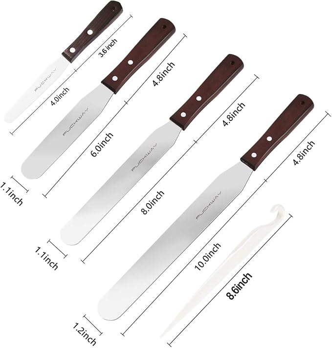 4PCS Cake Decorating Icing Spatula set - Image 2