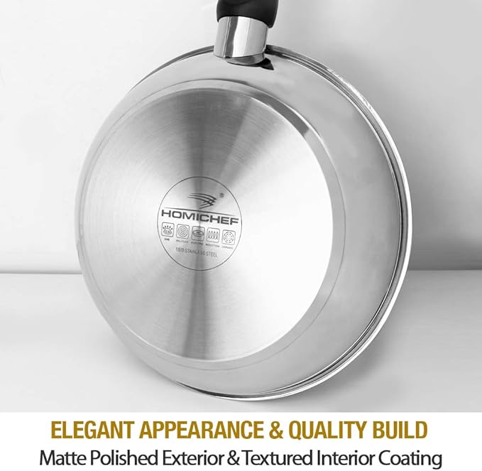 HOMICHEF Nonstick Frying Pan Set of 2 - Image 5