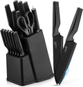 E-far Knife Set, 15-Piece Kitchen Knife Block Set by E-far