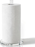 WORHE Paper Towel Holder Countertop Clear Acrylic 5.9" Diameter Thickening by WORHE