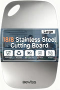Cutting Board Non-Toxic, 304 Stainless Steel Cutting Board Double Sided by HOME