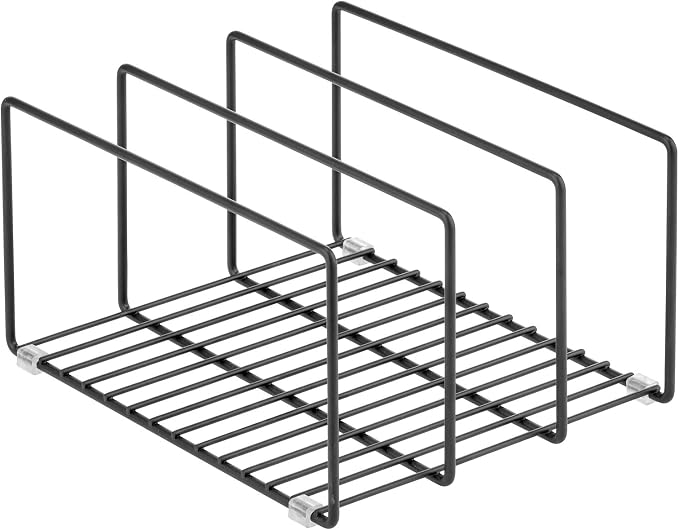 mDesign Metal Pan Organizer for Kitchen Cabinet, Pantry Shelf - Image 8