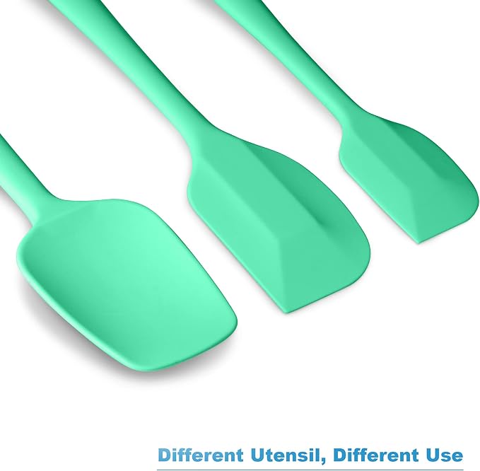 Silicone Spatula 3‑Piece Set Heat Resistant 600°F Non‑Stick Rubber Spatulas - Image 6