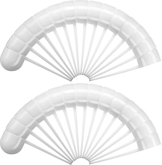 Patelai 30 Pack 15ml/15cc Plastic Tablespoon White Measuring Spoons Long Handle by Patelai