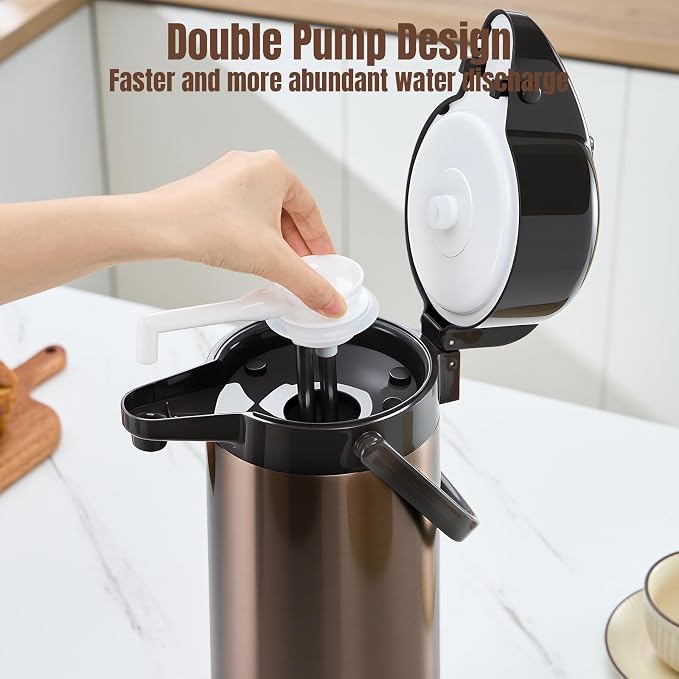 PARACITY Upgraded Airpot Coffee Carafe - Image 5