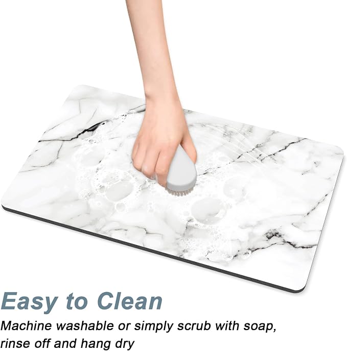 Rnivvi Coffee Mat, Hide Stain Rubber Backed Absorbent Dish Drying Pad - Image 5