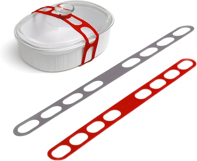 Lid Latch the reusable universal lid securing strap by Mella