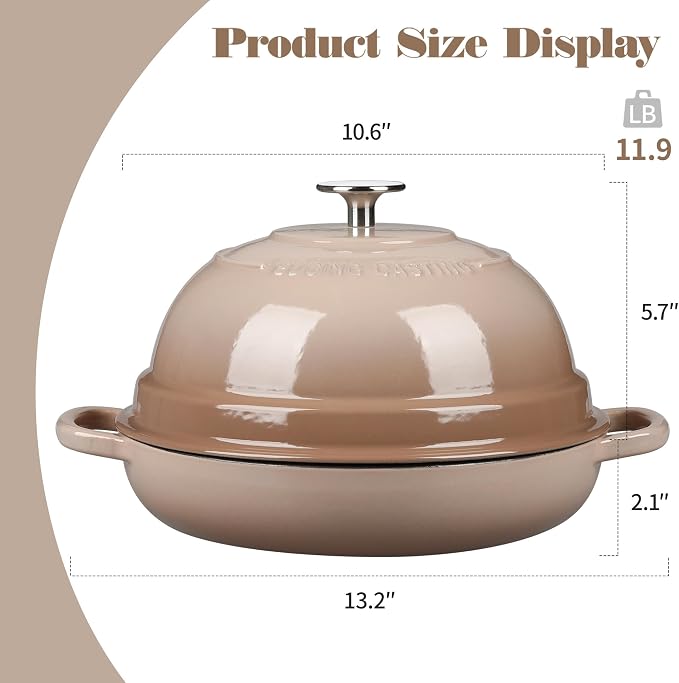 EDGING CASTING Enameled Cast Iron Dutch Oven Pot - Image 2