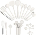 E-far Silicone Cooking Utensils Set, 25 Piece Kitchen Utensils by E-far