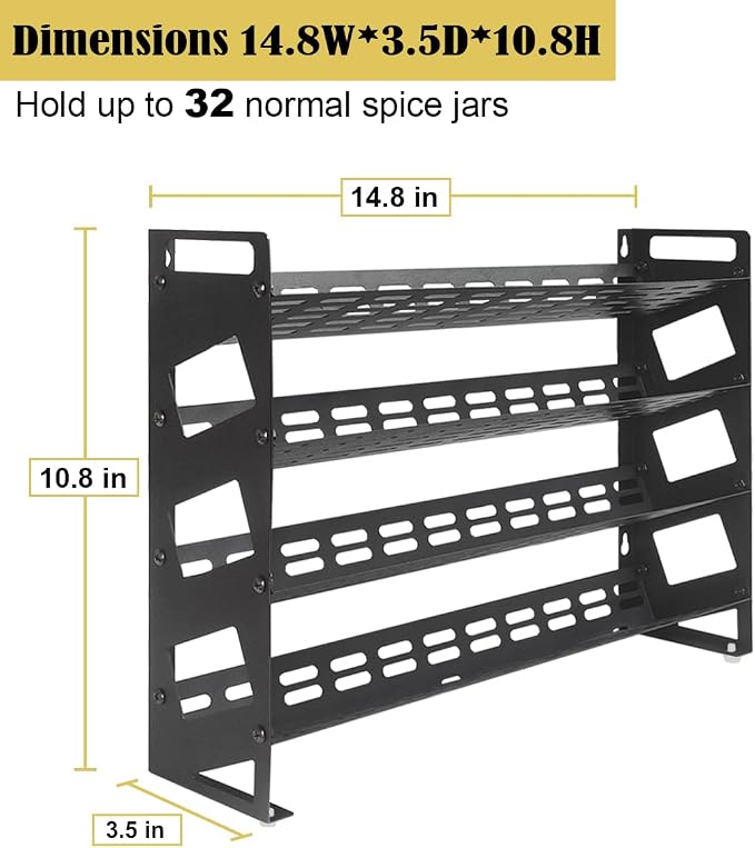 4 Tier Spice Rack Organizer - Image 4
