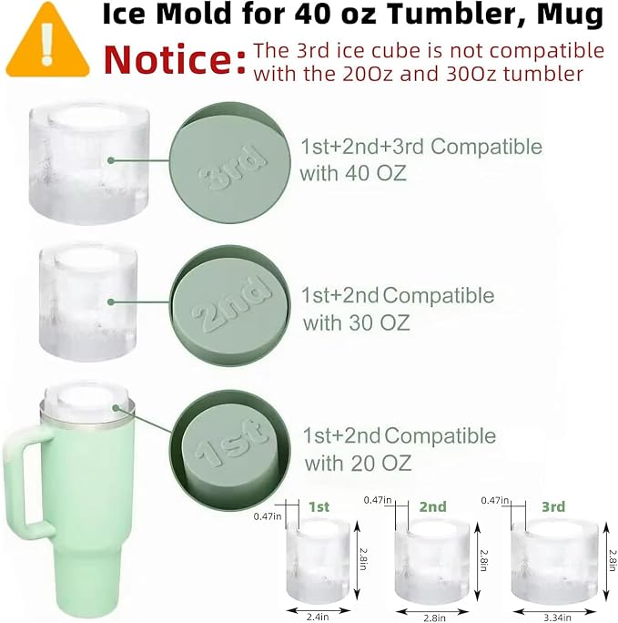 Tcamp Tumbler Ice Mold, Ice Cube Tray - Image 3