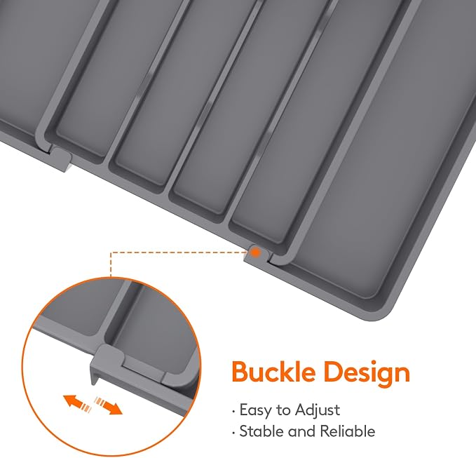 Lifewit Silverware Drawer Organizer, Expandable Utensil Tray - Image 5
