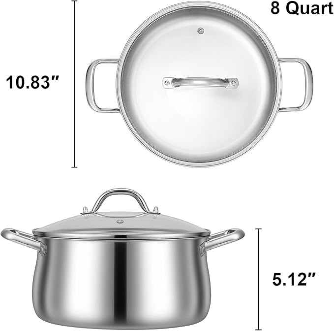 Tifanso Stainless Steel Stock Pot - Image 2