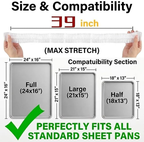 50Pcs Sheet Pan Covers for 24x16, 18x13 inch - Image 2