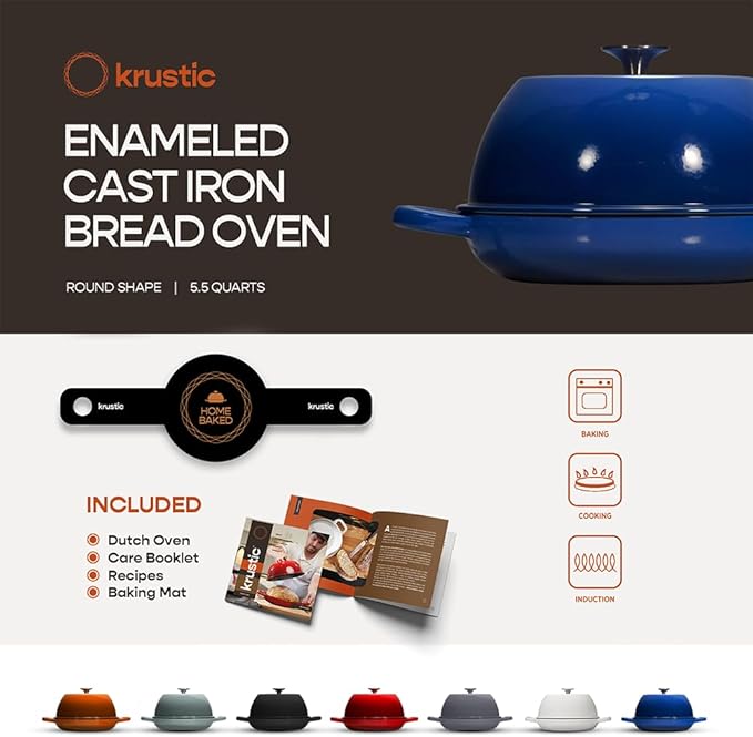 Krustic Enameled Cast Iron Dutch Oven - Image 4