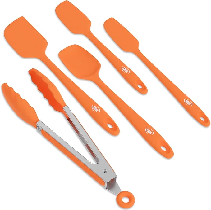 Kaluns Silicone Spatula Set, 4 Rubber Spatulas 600°F Heat Resistant, Nonstick - Image 8