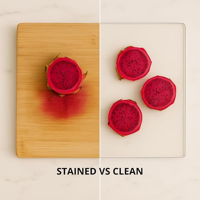 Acrylic Cutting Board with Counter Lip, Non-Slip Cutting Board - Image 5