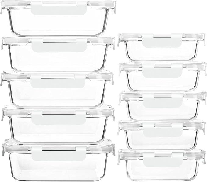 Glass Meal Prep Containers by MMCIRCO