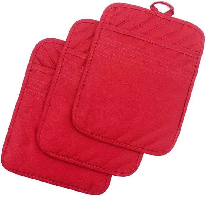 Anyi Pot Holders for Kitchen Heat Resistant, Cotton Hot Pads for Counter Table by Unknown