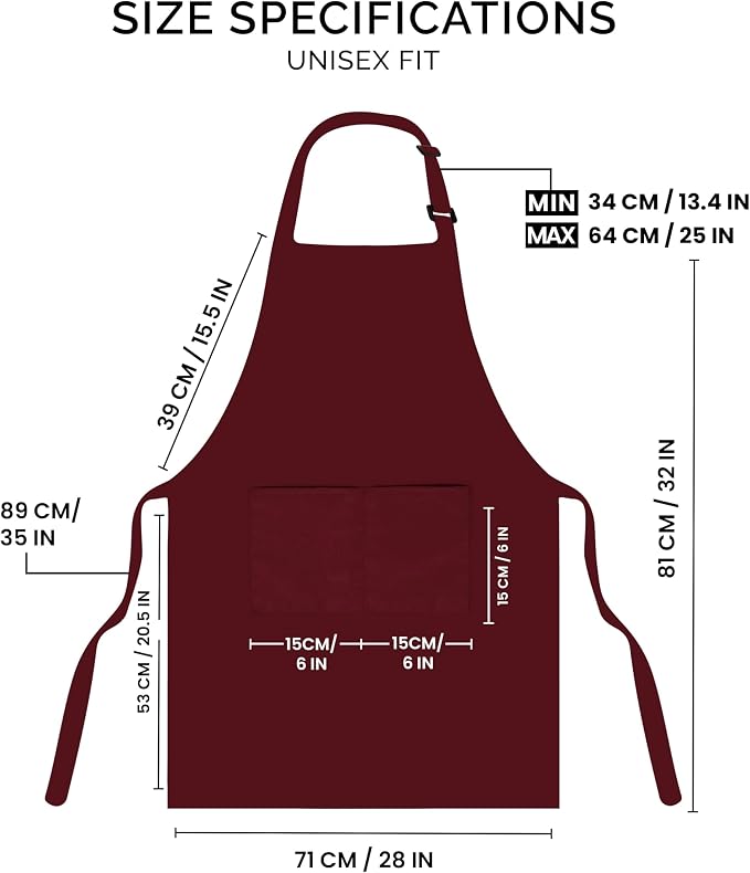 Utopia Kitchen 2 Pack Bib Apron, Adjustable - Image 2