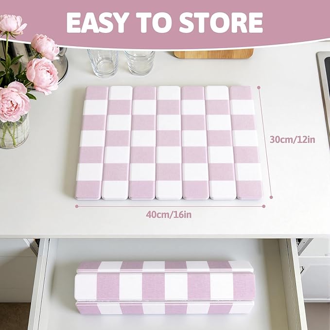 Yamaziot Stone Drying Mat for Kitchen Counter, Quick-Dry Diatomaceous Earth Mat - Image 3