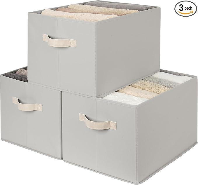 StorageWorks Storage Baskets for Shelves, Fabric Storage Bins, Closet by StorageWorks