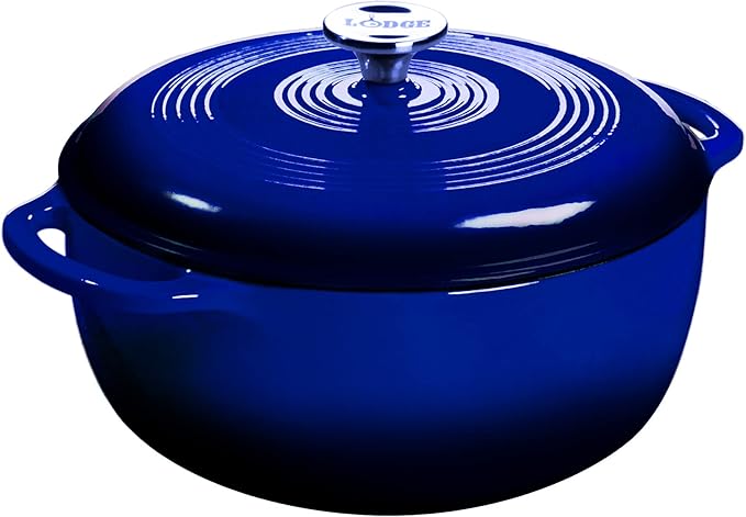 Lodge 3 Quart Enameled Cast Iron Dutch Oven by Lodge