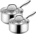 SLOTTET 1Qt & 2Qt Stainless Steel Sauce Pan Set by SLOTTET