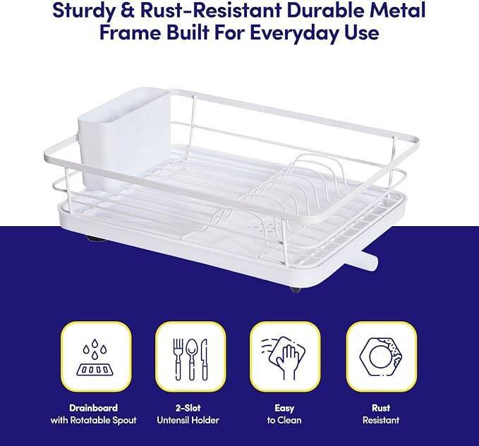 Dish Drying Rack 3 Piece Dish Drainer - Image 3