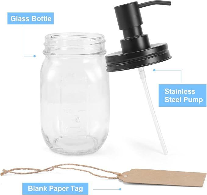 Premium Quality Mason Jar Soap Dispenser - Image 3