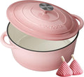 Enameled Cast Iron Dutch Oven - 6QT Dutch Oven Pot - Heavy-Duty Non Stick by SUNOUTLY