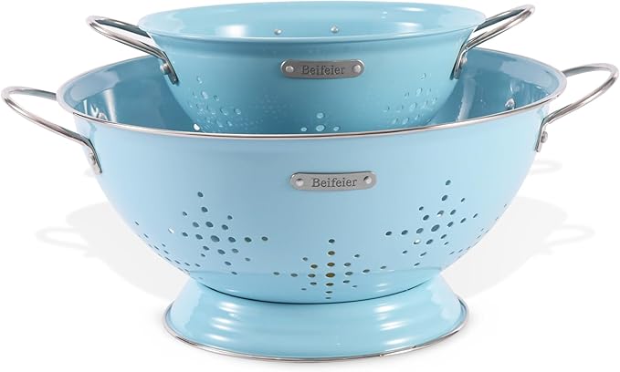Metal Colander 2 Pack, Strainer Bowel by Unknown