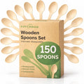 150Pack Compostable Spoons by EZYLINKER