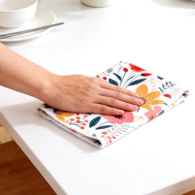4 Pcs Kitchen Stuff, Wild Floral Kitchen Oven Mitts, Pot Holders Sets - Image 7