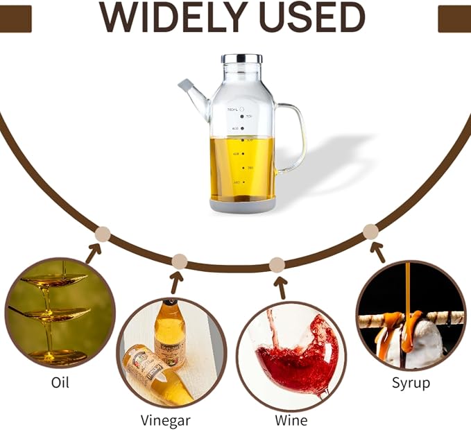 High Borosilicate Glass Oil Bottle-Olive Oil Dispenser - Image 6