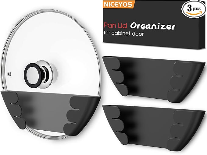 Universal Pot Lid Organizer for Cabinet by NICEYOS